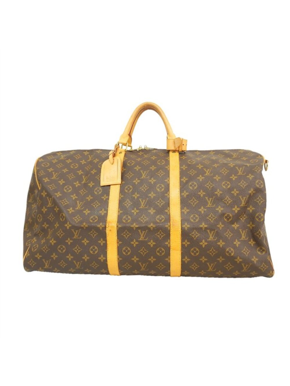 Louis Vuitton Boston Bag Monogram Keepall Bandouliere 60 Brown